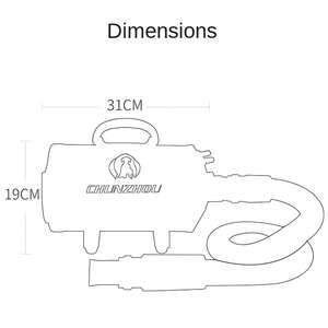 Sèche-cheveux pour chien à moteur unique 2200w Asciugatrice Per Animali Domestici Sèche-cheveux pour animaux de compagnie pour chiens et chats - Product Image 2