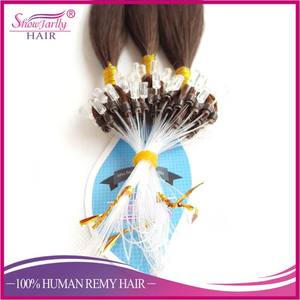 Mẫu 50G <span class=keywords><strong>Micro</strong></span>-Ring Trinh Nữ Tóc Mở Rộng Tự Nhiên Lớp Biểu Bì Phù Hợp Siêu Thẳng Đôi Rút Ra <span class=keywords><strong>Micro</strong></span> Vòng Lặp Con Người Phần Mở Rộng Tóc - Product Image 3