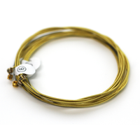 Ensemble de cordes de guitare acoustique ZIKO plaqué or en acier sans nickel DCZ-011 pour musiciens de studio, améliorant la résonance acoustique