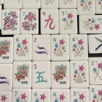 Prix de gros – Nouveau jeu de Mahjong américain moderne à quatre couches, motif étoile, portable, résistant à l'eau, 160 pièces en acrylique