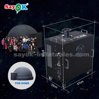 Sayok 360 Degrés Fulldome 6500LM Portable Astronauta Proyector Planétarium Dôme Projecteur avec Objectif Fisheye