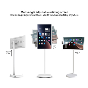 Téléviseur portable moderne blanc 21,5 pouces 4G+64G sans fil Android 12 pour le camping MTK8788 avec support au sol et rétroéclairage LED HD numérique - Product Image 5