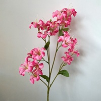 Bunga Terompet Warna Dopamin Baru, Bunga Sutra Buatan Tangan untuk Pernikahan, Dekorasi Taman Monet, Bunga Ruang Tamu