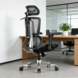 Silla Ergonómica de Malla de Alta Calidad con Reposabrazos de <span class=keywords><strong>Aluminio</strong></span> 5D y PU, Sin Reposapiés - Product Image 5