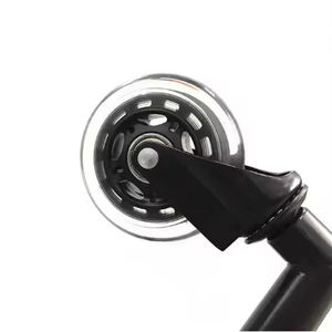 Roues pivotantes silencieuses en PU de 2,5 et 3 pouces, style patins à roulettes, noires transparentes, modernes, réglables, universelles, charge 35 kg - Product Image 3