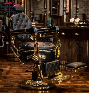 Chaises de salon hydrauliques robustes en acier inoxydable, réglables en hauteur, pour salons de coiffure, instituts de beauté et stylistes - Product Image 2