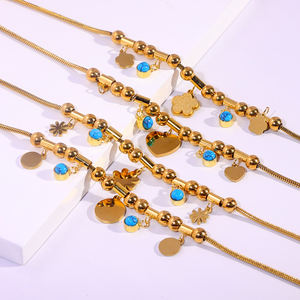 Vente de gros Bijoux en acier inoxydable 18 plaqué or Personnalité féminine Bracelet en acier inoxydable Os de serpent Accessoires pour femmes - Product Image 4