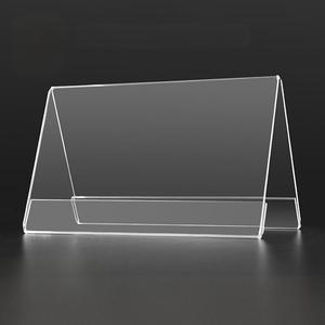 Rõ ràng Acrylic nhãn tên Lều chủ sở hữu V hình dấu hiệu hiển thị cho văn phòng bàn bảng đầu Đăng sự kiện kinh doanh lớp học Tên tấm - Product Image 5