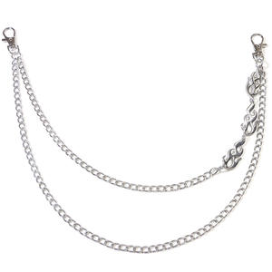 Chaîne de taille punk métallique style européen et américain pour femme, double couche, chaîne de corps tendance hip-hop pour boîte de nuit - Product Image 5