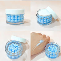 Gel hydratant éclaircissant aux peptides de cuivre, crème visage anti-âge et anti-rides à la niacinamide en capsules de gelée bleue