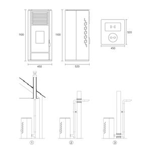Estufa Moderna de Fuego Real con Circulación de Combustión Radiador Calefactor de <span class=keywords><strong>Caldera</strong></span> de <span class=keywords><strong>Pellets</strong></span> de Biomasa de Bajo Consumo <span class=keywords><strong>para</strong></span> Villa Ecológica - Product Image 6