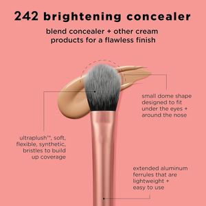 Juego de Brochas de Maquillaje Cosmético con Cerdas Sintéticas Perfectas para Delinear los Dedos, con Punta Cónica para Iluminar y Disimular - Product Image 2