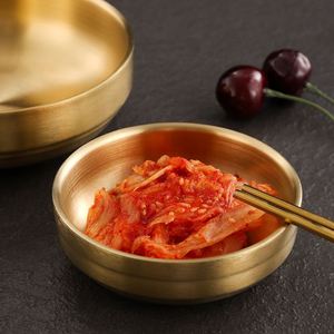 Platos Redondos de Acero Inoxidable de Doble Capa Estilo Japonés para Restaurante, Tazón de Sushi, Plato para Servir Salsas - Product Image 3