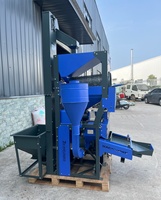 Machine de traitement du riz à haute efficacité 380V, moulin à riz automatique 1000kg/h, machine combinée pour le riz