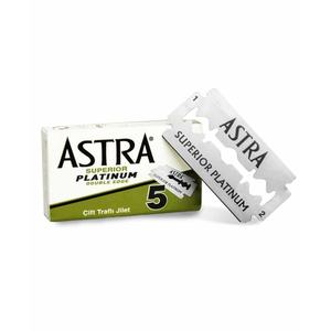 Lames de rasoir à double tranchant Astra Superior Platinum, lot de 5, pour le rasage du visage - Product Image 1