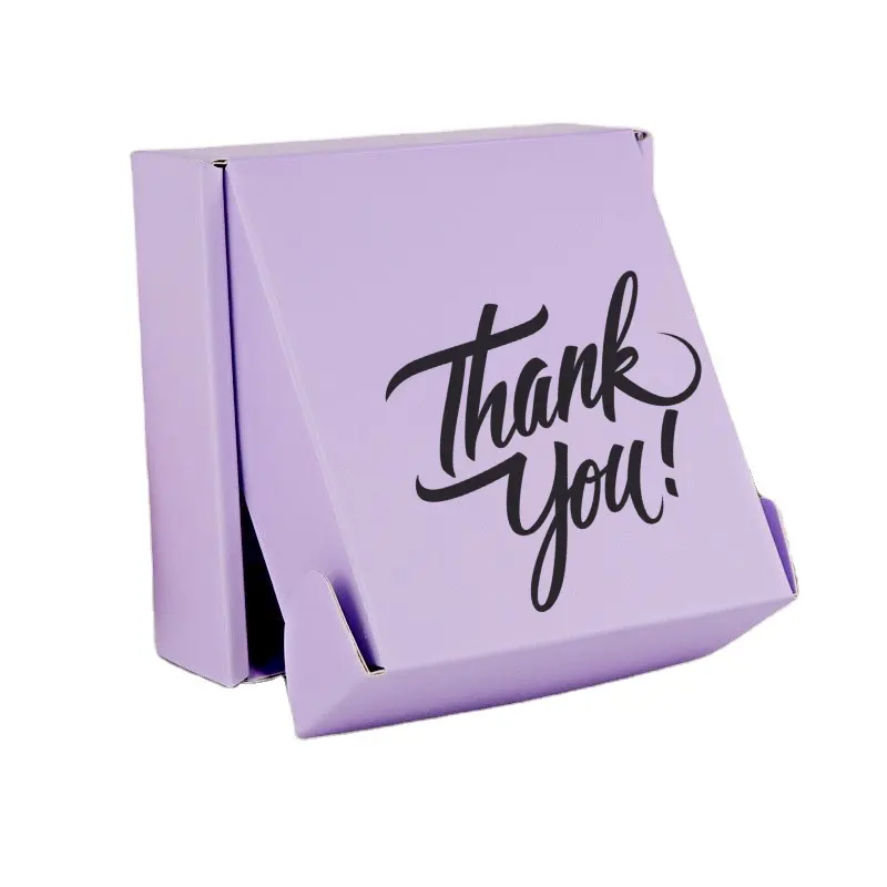 Lichtgewicht Kleine Custom Mailer Box Custom Gedrukt Roze Kleur Logo Gegolfd Verzending Gift Mailer Doos