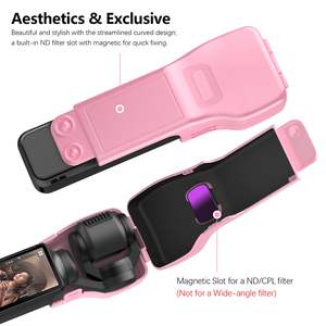 ชุดอุปกรณ์ป้องกันเลนส์และหน้าจอ Amazear สีชมพู พกพาสะดวก คุณภาพสูง ผลิตจากซิลิโคน ป้องกันฝุ่น สำหรับ Osmo Pocket 3 - Product Image 5