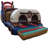 Parcours d'obstacles gonflable Cowboy pour enfants et adultes à vendre