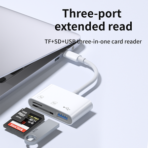 <span class=keywords><strong>Lecteur</strong></span> de carte mémoire USB-C Type C, adaptateur pour cartes TF SD, <span class=keywords><strong>lecteur</strong></span> de carte mémoire pour ordinateur portable et téléphone, adaptateur de clé USB OTG, <span class=keywords><strong>lecteur</strong></span> de carte pour appareil photo - Product Image 6