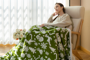 Plaid en Jacquard Personnalisé de Haute Qualité, Ultra Doux, en Polaire et Flanelle, Durable, Plusieurs Tailles Disponibles pour Chambre et Salon - Product Image 2