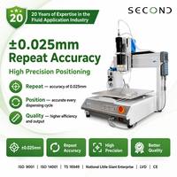 Distributeur de colle de bureau pneumatique intelligent à 3 axes certifié CE avec soupape de refoulement horizontale et système de cartouche