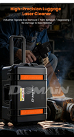 Machine de nettoyage laser à impulsions refroidie par air 200W 300W 500W, machine de nettoyage laser portable à main pour surfaces métalliques, bois et pierre