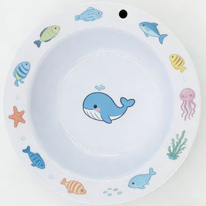 Bol de mesure en mélamine de 7 pouces, écologique, poli, de qualité alimentaire, sans BPA, avec trou pour l'alimentation des enfants - Product Image 3