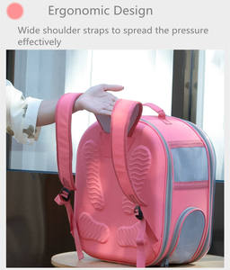 Large Outdoor <b>Cat</b> Backpack Portable Foldable Transparent Pet Carrier with Panoramic Breathable Feature Fabric Animal Pattern - Product Image 3