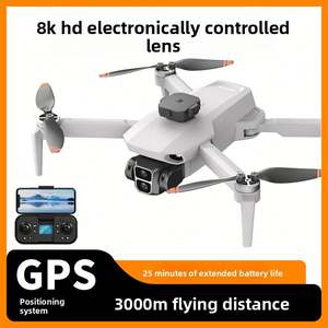 L106 8K Dron Cuadricóptero con Flujo Óptico GPS, Motor sin Escobillas, ESC, Control Remoto, Juguete de Avión para Fotografía Aérea, 3KM, Hecho de Plástico - Product Image 6