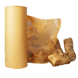 Custom Eco Friendly Hex Wrap expandido papel favo mel biodegradável favo de mel amortecimento envoltório protetor