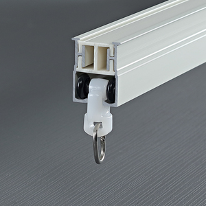 Bán Buôn Tùy Chỉnh Hiện Đại Nhôm Rèm Theo Dõi Bendable 5M Màu Đen Đa Chức Năng Đường Sắt Cho Cửa Sổ - Product Image 4