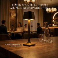 Station de recharge sans fil en gros pour fabricants, lampe de table sans fil rechargeable pour usage en restaurant