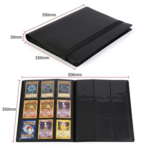 Classeur de rangement durable en PP pour cartes, <span class=keywords><strong>album</strong></span> photo 9 pochettes, porte-cartes 6x9cm pour cartes <span class=keywords><strong>à</strong></span> collectionner Pokémon - Product Image 2
