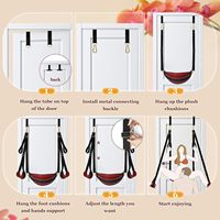 Sangle de porte robuste en cuir PU pour balançoire sexuelle, équipement BDSM, support lombaire, mobilier érotique doux pour hommes et femmes InnerBloom