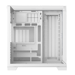 Boîtiers de PC de jeu Ruix O11Vision-White ATX BTF compatibles, vue complète latérale et supérieure en verre trempé, cabinet de jeu - Product Image 4