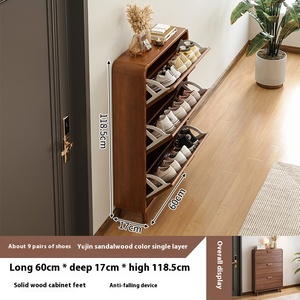 <span class=keywords><strong>Zapatero</strong></span> Moderno Ultrafino <span class=keywords><strong>de</strong></span> Madera Maciza Ahorra Espacio, Estante Sencillo <span class=keywords><strong>para</strong></span> Zapatos con Cubo <span class=keywords><strong>para</strong></span> la <span class=keywords><strong>Entrada</strong></span> del Hogar y Apartamentos - Product Image 4