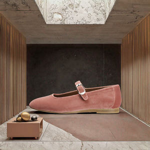 Women's Red Pink Ballet Flats Everyday Cushion Bar Strap <b>Shoes</b> Soft PU Slip-On Solid Size 11 for Spring Summer Autumn Winter - Product Image 3