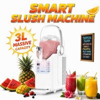 Machine à slush commerciale 3L, mini-machine à boissons glacées 260W, machine à smoothies et slushies avec contrôle intelligent et refroidissement stable HSC3L