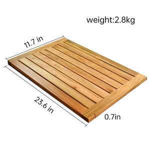 Luxe grande taille séchage rapide diatomées baignoire eau sol absorbant antidérapant en bois bain douche tapis pour salle de bain rideau - Product Image 5