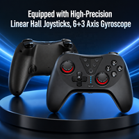Control Inalámbrico para Switch 2 PC, Joystick con Efecto Hall, Giroscopio de 9 Ejes, Gamepad con Conector de Audio de 3.5mm, Función de Activación para NS2