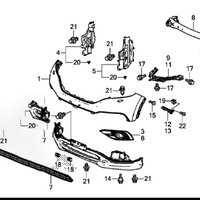 Parachoques Delantero OEM 71102-T0A-000 Kits de Carrocería Accesorios de Parachoques para Honda CR-V 2012 2013 RM1 RM2 RM4
