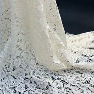 YY Kain Renda Putih Berkualitas Tinggi 60% Katun 40% Nilon dengan Motif Bunga untuk Pakaian Wanita & Gaun Pesta - Product Image 5