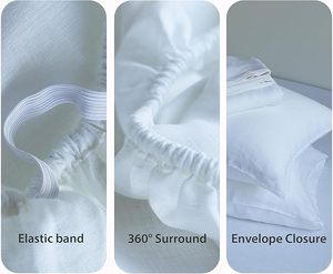 <span class=keywords><strong>Lenzuola</strong></span> di lino 100% Queen Size lavate <span class=keywords><strong>francese</strong></span> lino <span class=keywords><strong>lenzuola</strong></span> di lino biologico traspirante raffreddamento per le traversine calde Set di <span class=keywords><strong>lenzuola</strong></span> Queen - Product Image 2