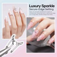 Missgel Nouveau Design Grappes pré-faites Zircon Nail Art Bijoux Mixte Dos Plat Strass Diy Brillant Diamant Nail Accessoires