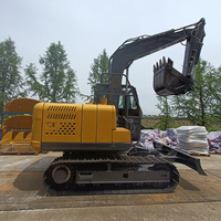 Excavatrice sur chenilles de 10 tonnes conforme à la norme Stage V, moteur Cummins, pompe Eaton, flèche à section fixe, haute capacité de débit, auxiliaire pour les travaux urbains