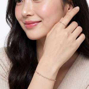 Fabricante de Hong Kong, Joyería Fina al por Mayor, Anillo Hecho a Mano en Oro Rosa de 18K con Diamantes Naturales Reales, Anillo Apilable para Mujer - Product Image 5