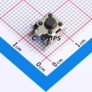 TC-00250D-050C-NI Tactile Switch SMD,6x6mm Switch Single Pole Single Throw 1.6N Right Angle Insert With Bracket - Product Image 1