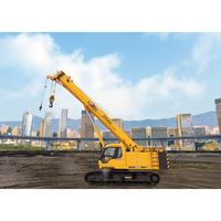 Grue sur chenilles XGTC30L5 à haute efficacité, vitesse de levage de 140 m/min, longueur de flèche combinée maximale de 51 m pour les chantiers étroits et boueux