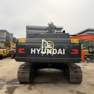 Excavatrice sur pneus Hyundai R300 d'occasion, couleur jaune, forte puissance de creusement, moteur 124KW, pompe et moteur inclus, garantie 1 an - Product Image 5