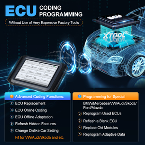 新しいXToolIP919Pro全システム自動診断ツールとFCAECUコーディング双方向制御OBD2DiagnosticScanner